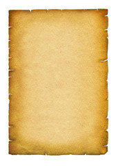 Old paper texture.Antique background scroll for text on white