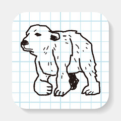 polar bear doodle