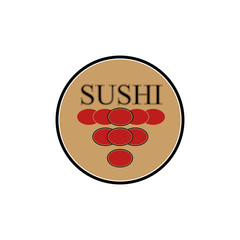 Logo design sushi