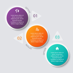 Vector colorful info graphics for your business presentations.