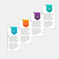 Vector colorful info graphics for your business presentations.