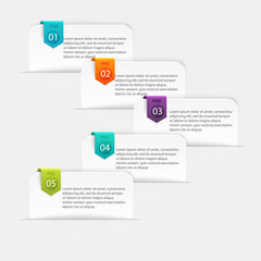 Vector colorful info graphics for your business presentations.