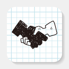 handshake doodle