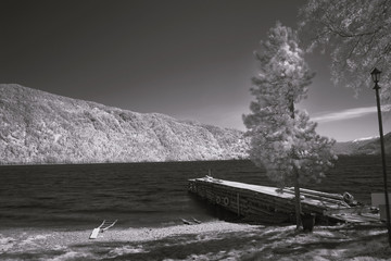 Landscape. Infrared photography.