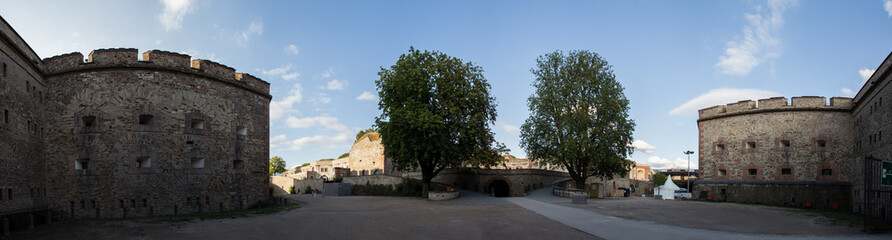 Fototapeta na wymiar castle ehrenbreitstein koblenz germany high resolution panorama