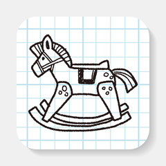 rocking horse doodle