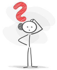 stickman question red