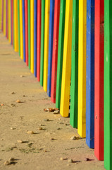 Colourfull fence