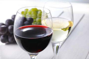 ワインイメージ　Red wine and White wine image