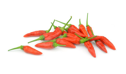 Red pepper isolated on white background.