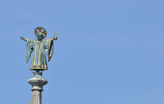 M&uuml;nchener Kindl auf dem M&uuml;nchener Rathaus