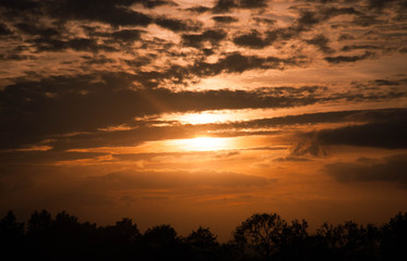 Cloudy sunset