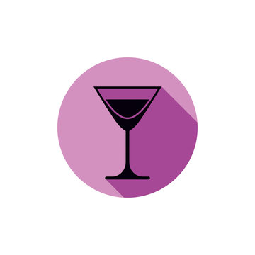 Classic half full martini glass, alcohol and entertainment theme