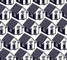 Love and harmony at home conceptual vector background, abstract