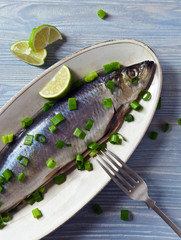 herring with green onion