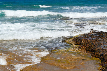 Waves of the sea, Greece