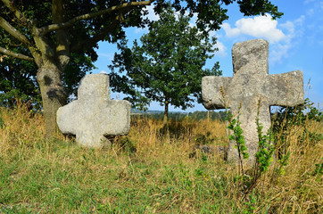 Stone crosses - crosses of reconciliation