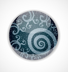 Abstract drawing in glass Illustration 10 version