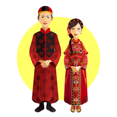 Chinese Marriage Wedding Outfit Ceremony
