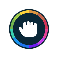 Obraz premium Modern Vector App Button