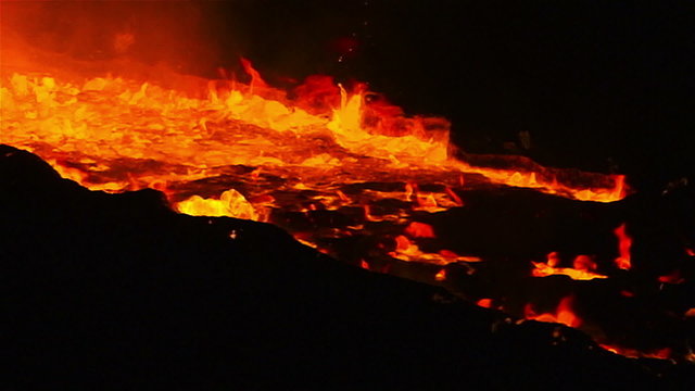 Burning metal