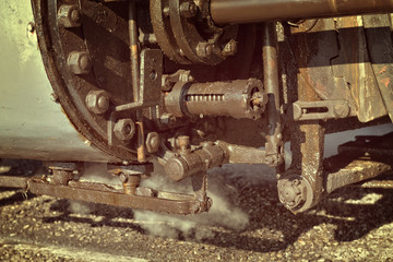 Steam train on the way