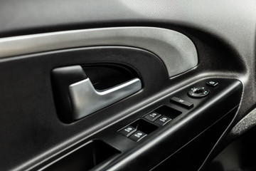 Car door panel closeup