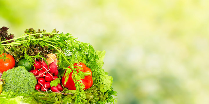 Fresh vegetables.
