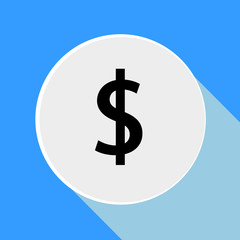 Obraz premium Money icon - dollar sign. Vector illustration. Eps 10