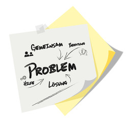 Post it | Notizzettel | Problem | Scribble