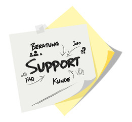 Post it | Notizzettel | Support | Scribble