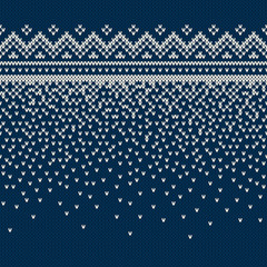 Christmas Sweater Design. Seamless Knitting Pattern