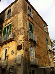 Fototapeta na wymiar Old palace in Tropea (Calabria - Italy)