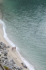 Tropea beach (tiny people walking) - Italy