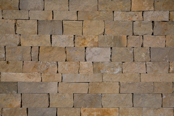 Brown  interlocking paving stone driveway from above