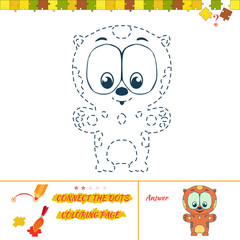 Connect the dots picture puzzle and coloring page