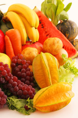 新鮮な野菜と果物