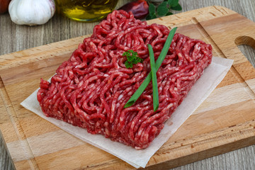 Minced beef meat