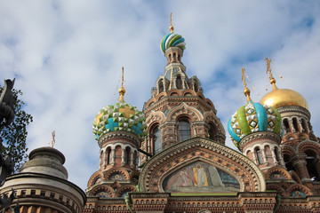 Fototapeta na wymiar Orthodox Church of the Savior on blood. Saint-Petersburg, Russia