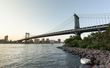 Manhattan Bridge at Sunset