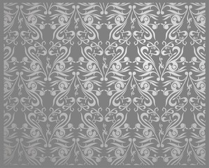 Wallpaper Graffiti Silver Abstract