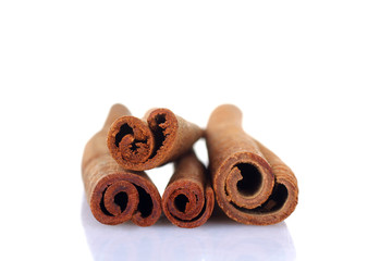 cinnamon isolated on white background