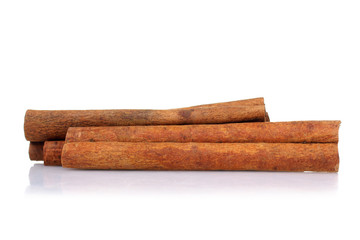 cinnamon isolated on white background