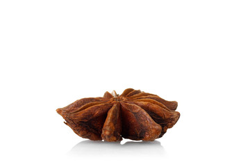 Star anise isolated on white background