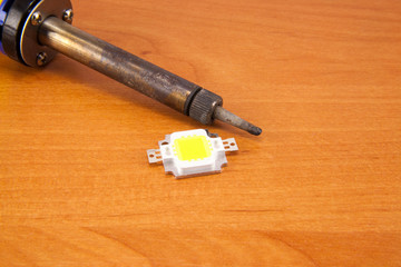 Yellow soldering iron