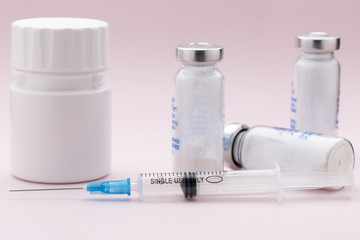 The set of solutions for injection and one syringe