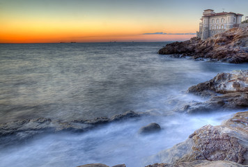 Castle of the mug, mug flat rocks, Etruscan Coast  Livorno Tusca