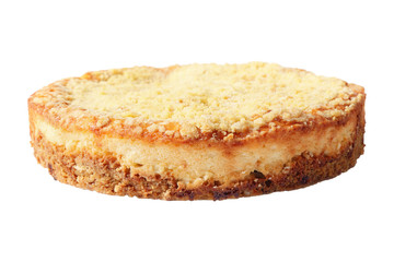Side view of cheesecake