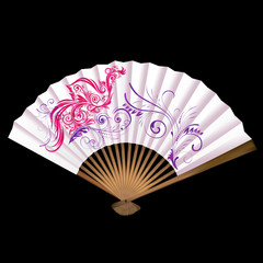 Fan with patterns