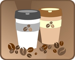 Illustration - cup of coffee 